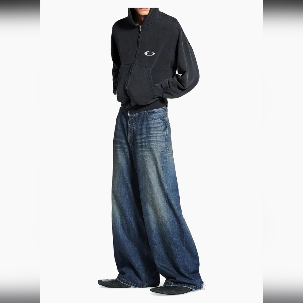 Balenciaga Blue Denim Baggy Jeans UA